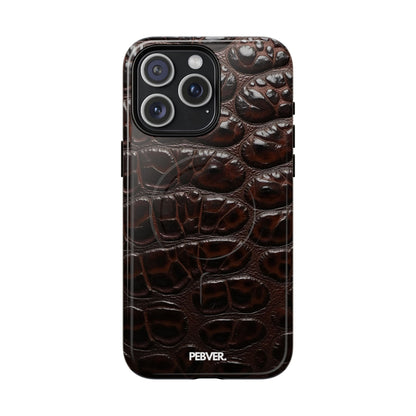 Leather | MagSafe Phone Case PEBVER. iPhone 15 Pro Max Glossy