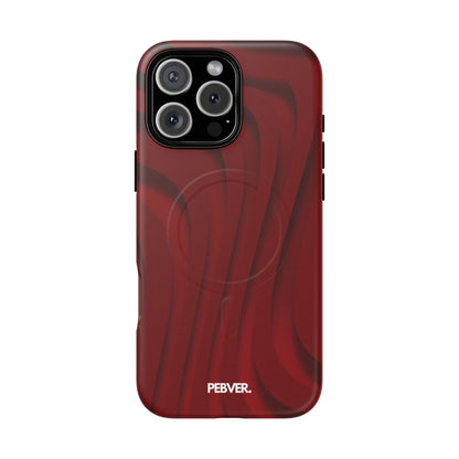 Slowed Red | MagSafe Phone Case PEBVER. iPhone 16 Pro Max Matte