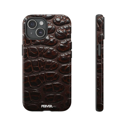 Brown Leather | Phone Case iPhone 15 Glossy