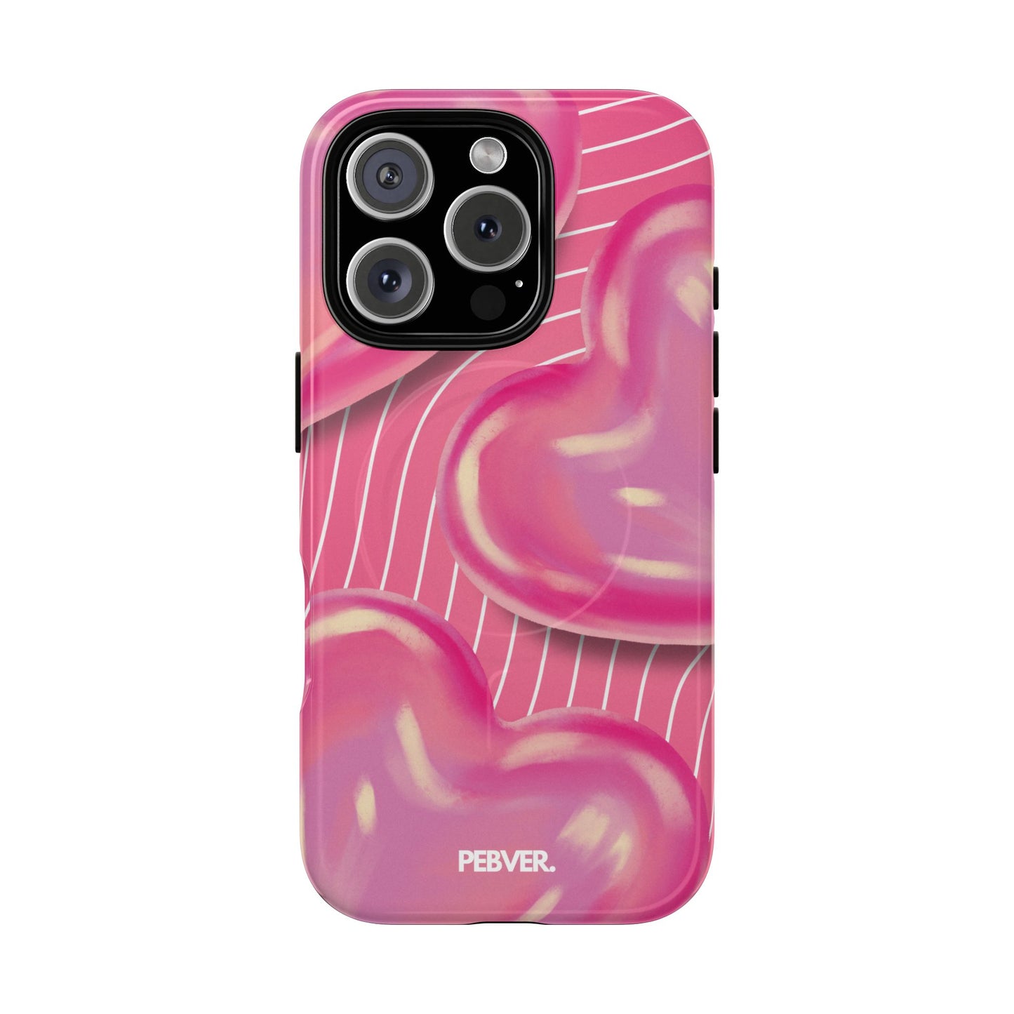 Hearts | MagSafe Phone Case PEBVER. iPhone 16 Pro Glossy