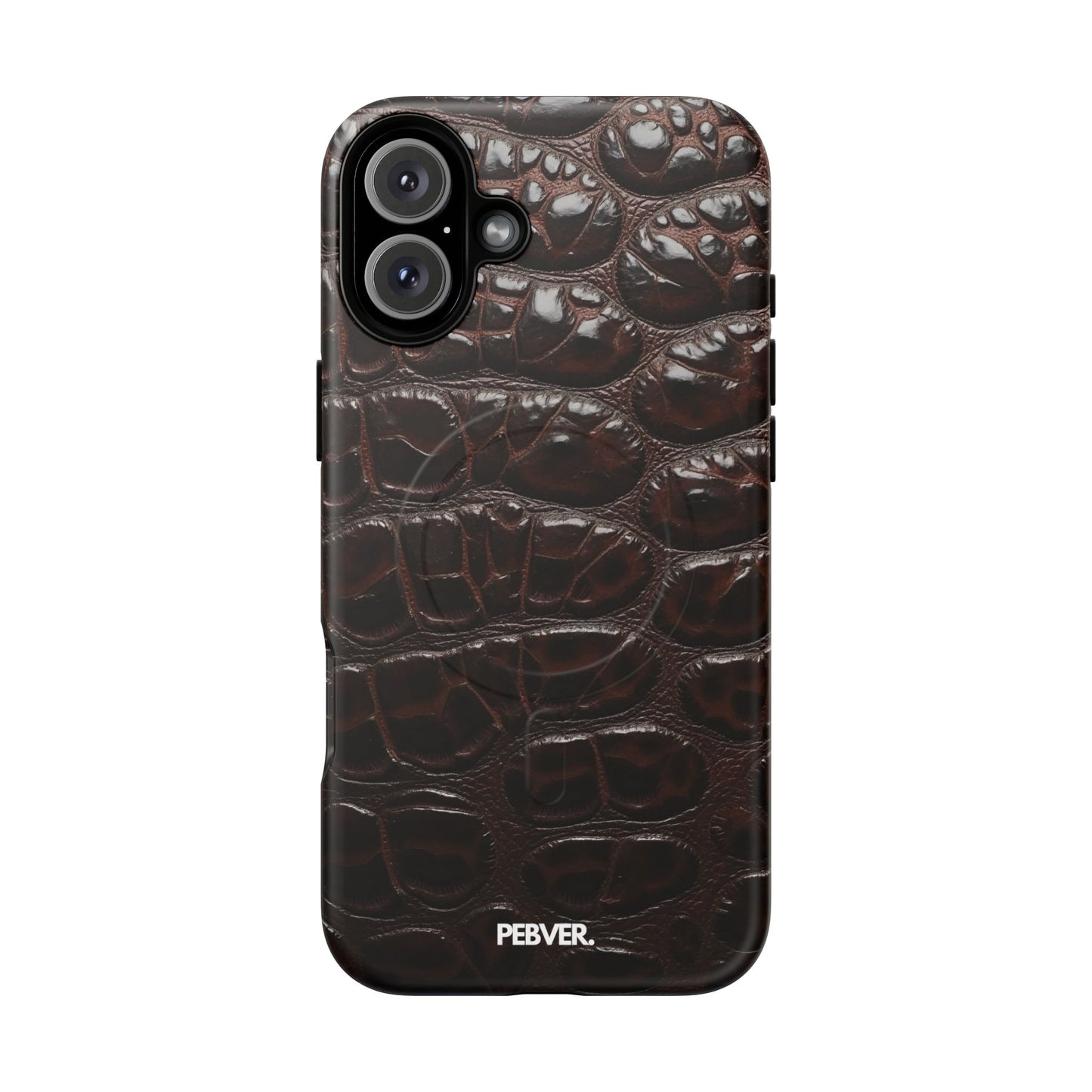 Leather | MagSafe Phone Case PEBVER. iPhone 16 Plus Matte