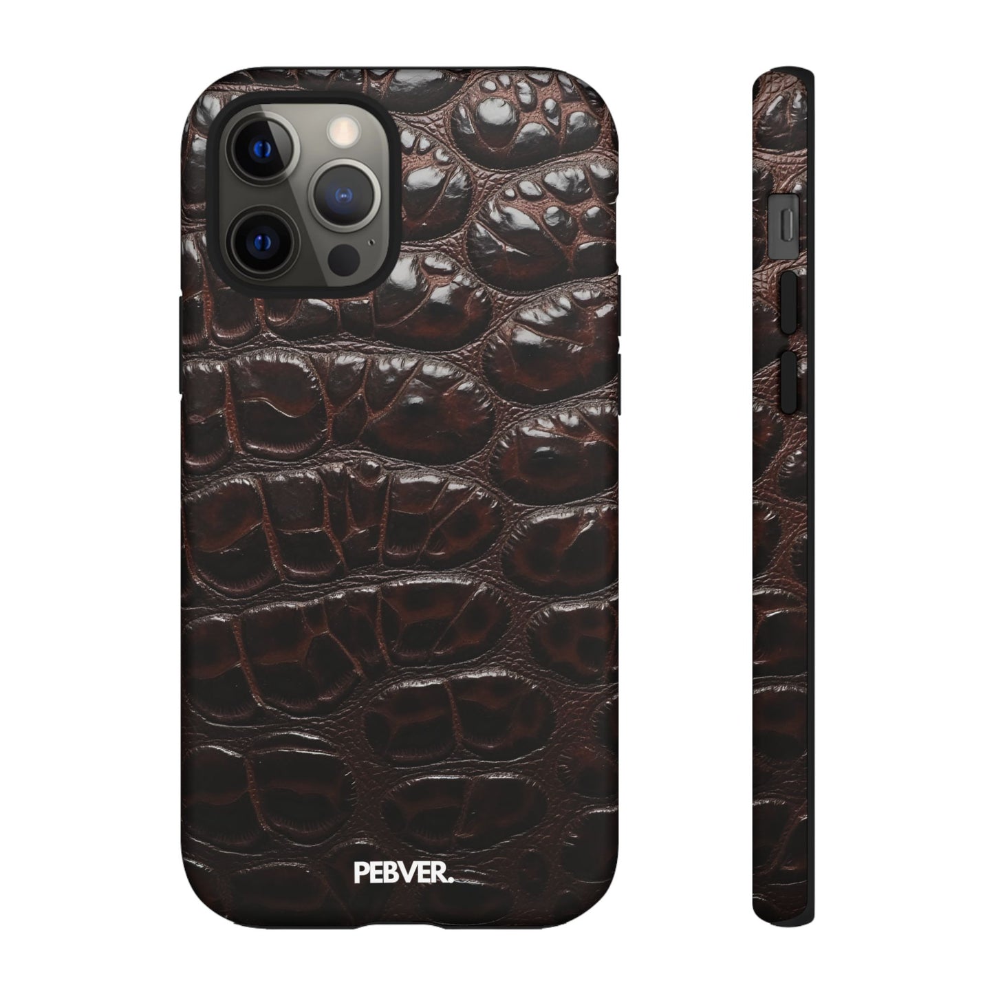 Brown Leather | Phone Case Phone Case PEBVER. iPhone 12 Pro Matte
