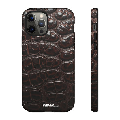 Brown Leather | Phone Case Phone Case PEBVER. iPhone 12 Pro Matte