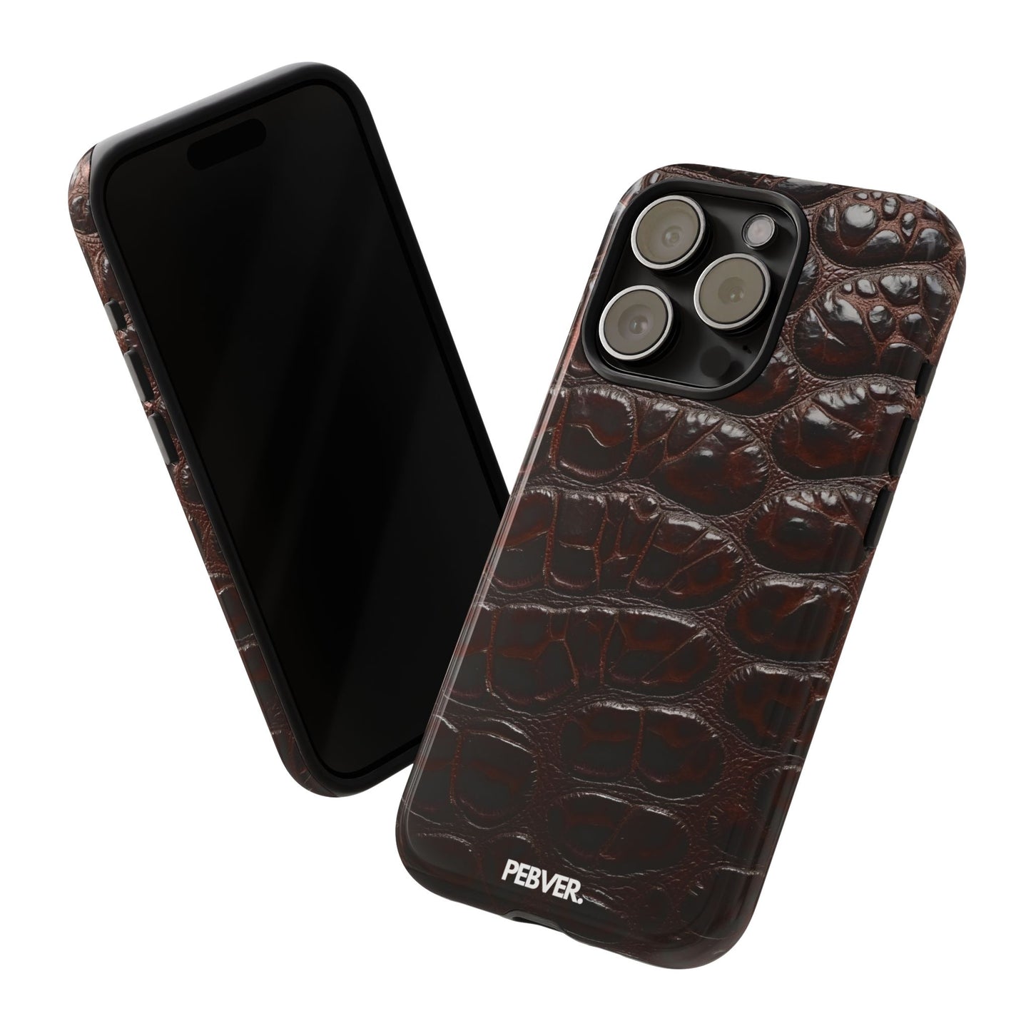 Brown Leather | Phone Case iPhone 15 Pro Glossy