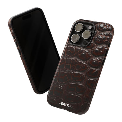 Brown Leather | Phone Case iPhone 15 Pro Glossy