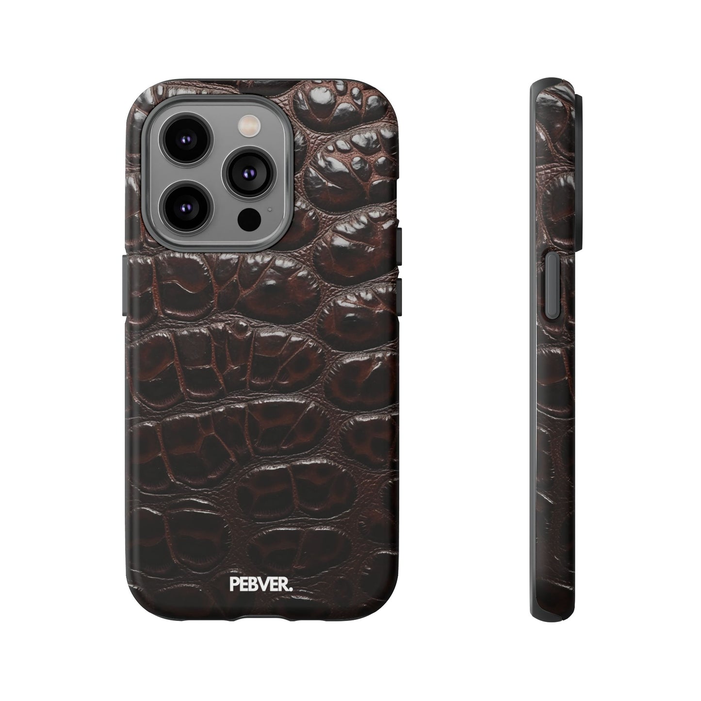 Brown Leather | Phone Case iPhone 14 Pro Matte
