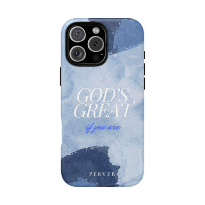 God's Great | MagSafe Phone Case PEBVER. iPhone 16 Pro Max Matte