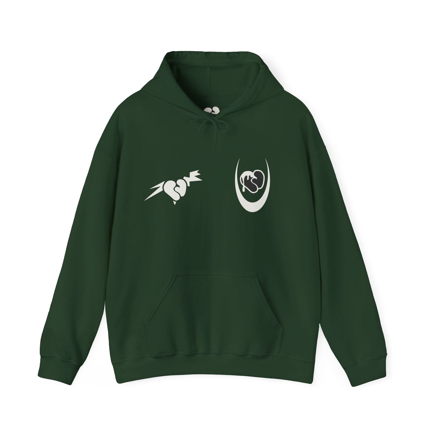 Fake Love | Hoodie Hoodie PEBVER. Forest Green S