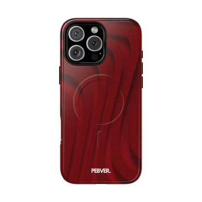 Slowed Red | MagSafe Phone Case PEBVER. iPhone 16 Pro Max Glossy