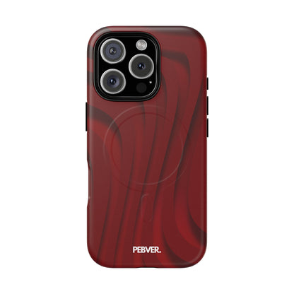 Slowed Red | MagSafe Phone Case PEBVER. iPhone 16 Pro Matte