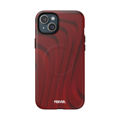 Slowed Red | MagSafe Phone Case PEBVER. iPhone 15 Plus Matte