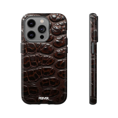 Brown Leather | Phone Case iPhone 14 Pro Glossy