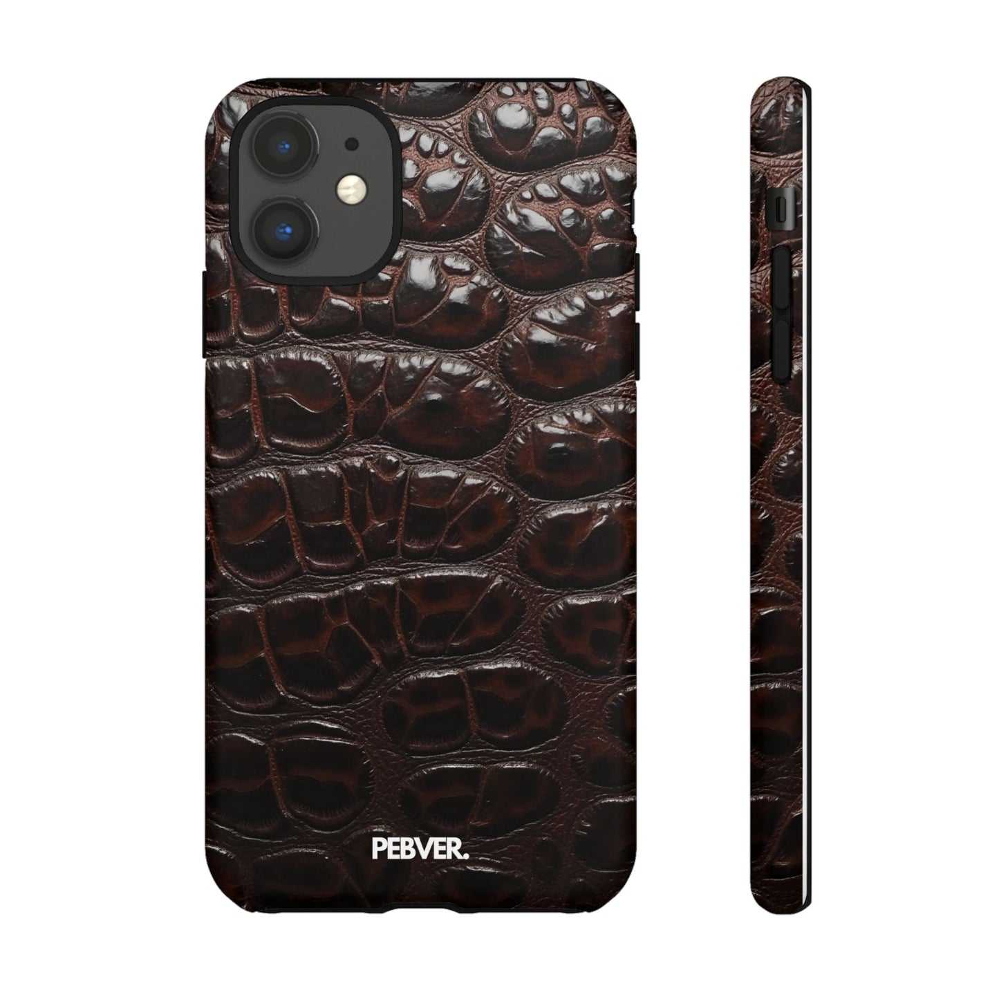 Brown Leather | Phone Case Phone Case PEBVER. iPhone 11 Matte
