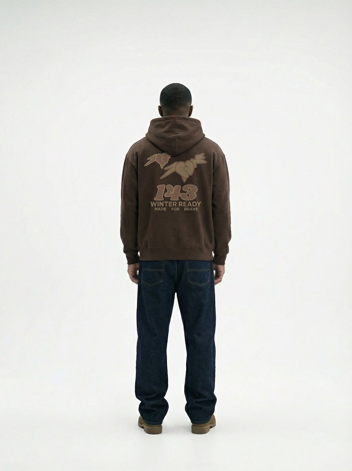 Wintered Brown Hoodie Hoodie PEBVER.