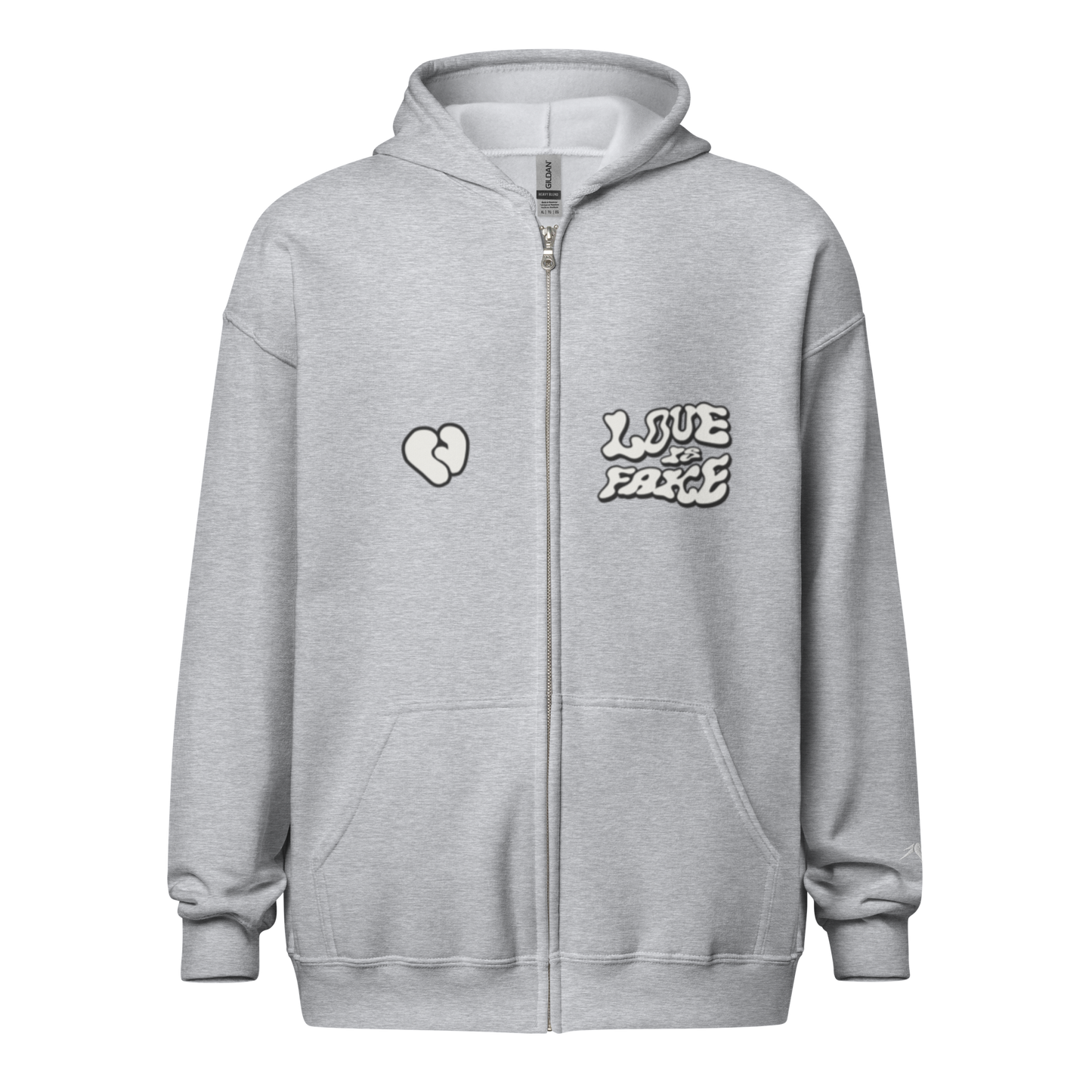 Love Is Fake | Zip PEBVER. Sport Grey S