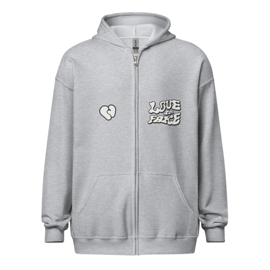 Love Is Fake | Zip PEBVER. Sport Grey S